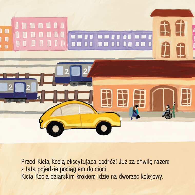 Kicia Kocia w pociągu