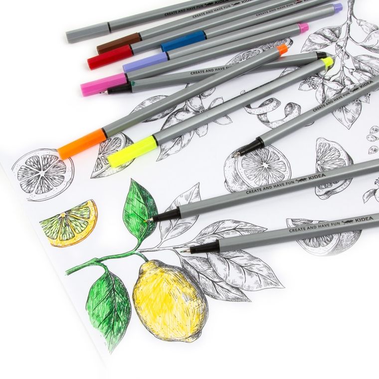 Kidea, cienkopisy, 24 kolory