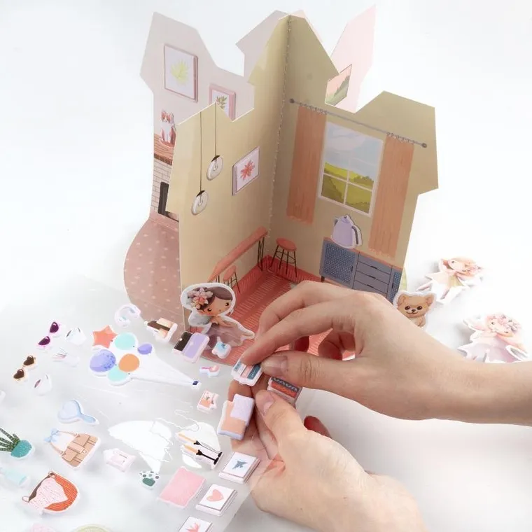 Kidea, domek księżniczek 3D, zestaw kreatywny