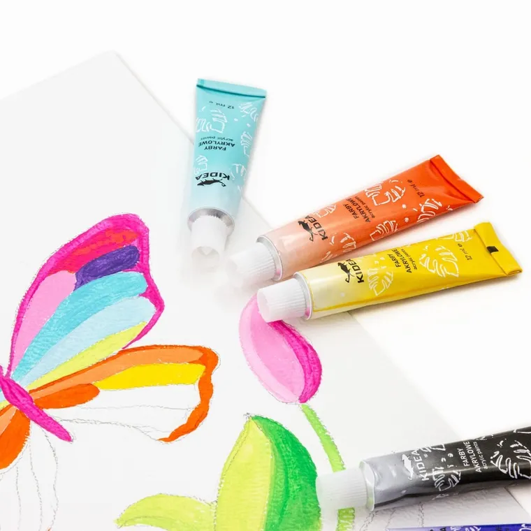 Kidea, farby akrylowe, 12-12ml