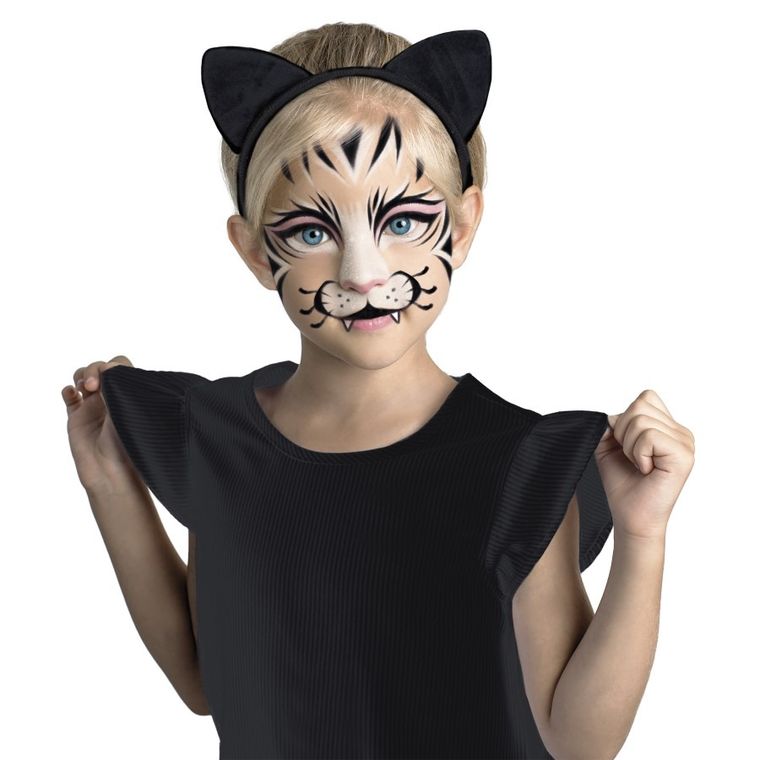 Kidea, farby do twarzy, zestaw z opaską, kotek