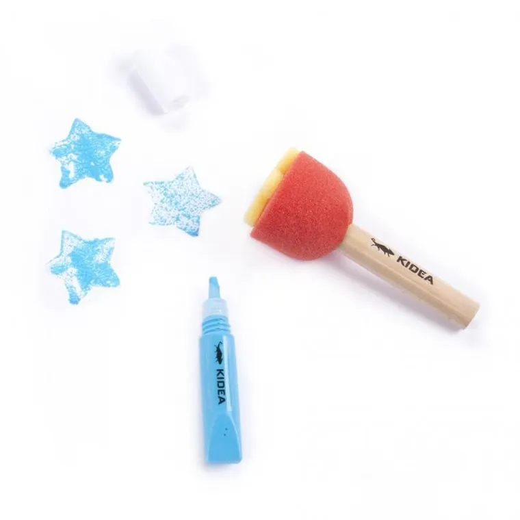 Kidea, farby i stemple, zestaw do malowania