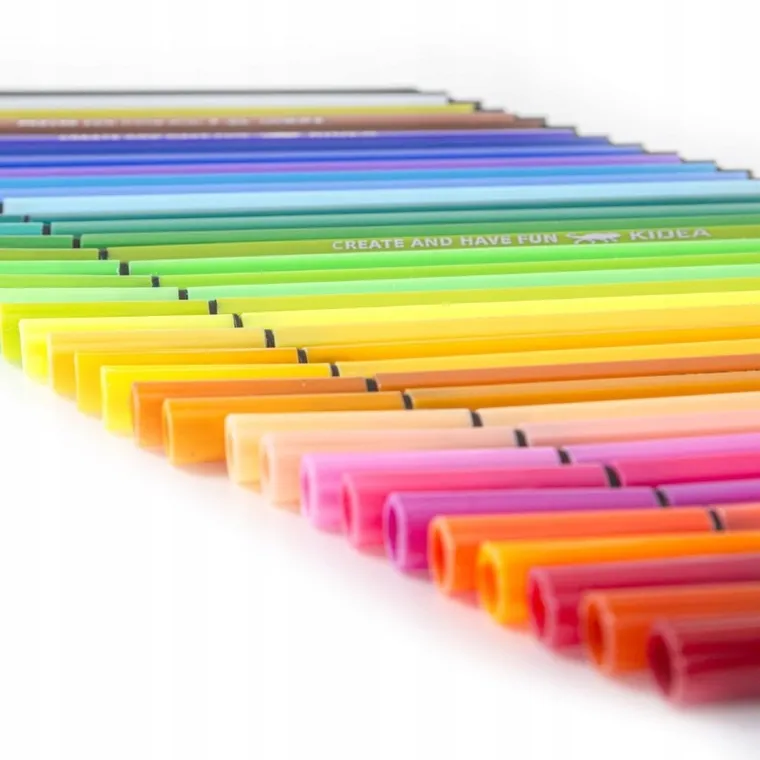Kidea, flamastry w etui, 24 kolory
