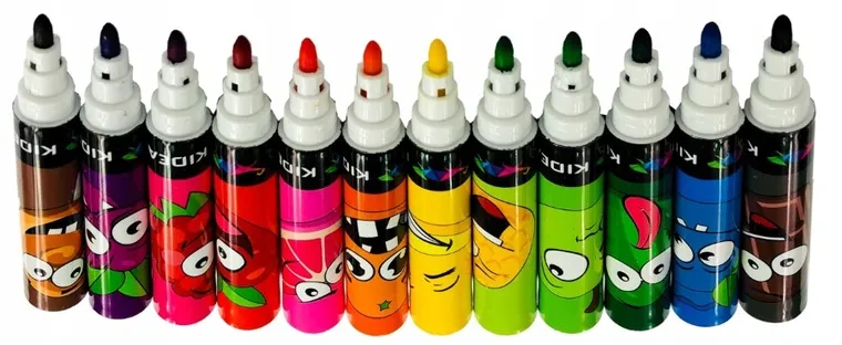 Kidea, flamastry zapachowe, 12 kolorów