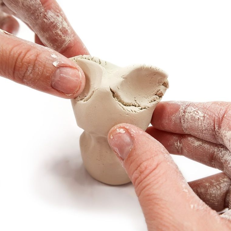 Kidea, glina samoutwardzalna, zestaw kreatywny, misie