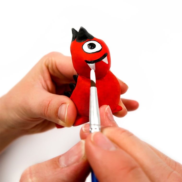 Kidea, glina samoutwardzalna, zestaw kreatywny, potwory