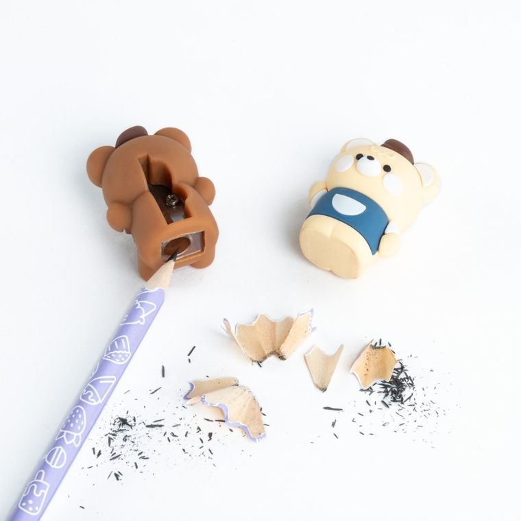 Kidea, gumka do ścierania + temperówka, miś