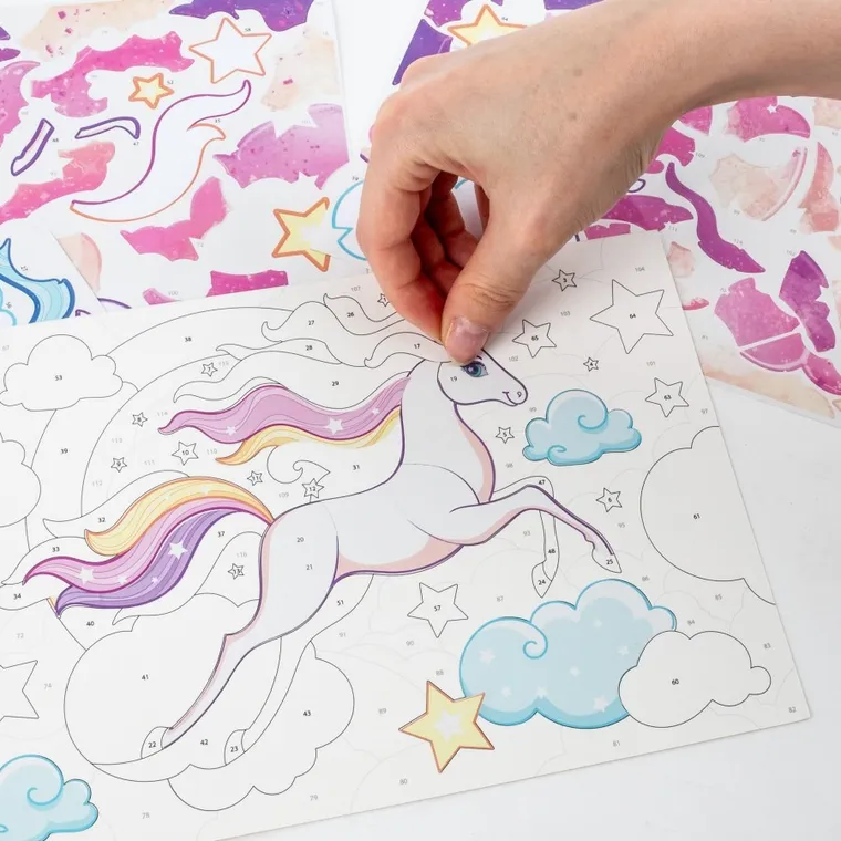 Kidea, Jednorożec, wyklejanka po numerach