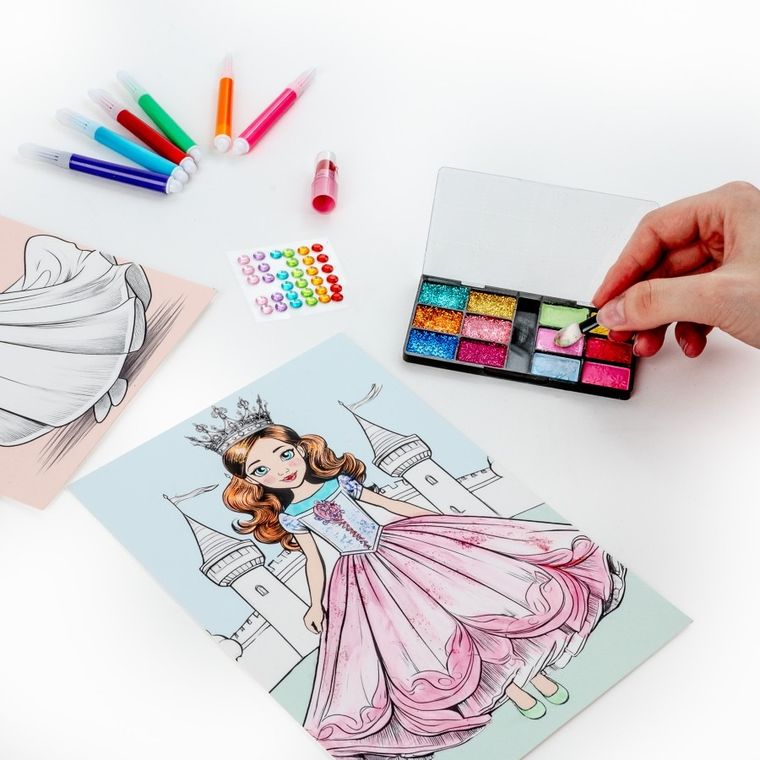 Kidea, Kolorowanka, Plansze Beauty, 5 obrazków