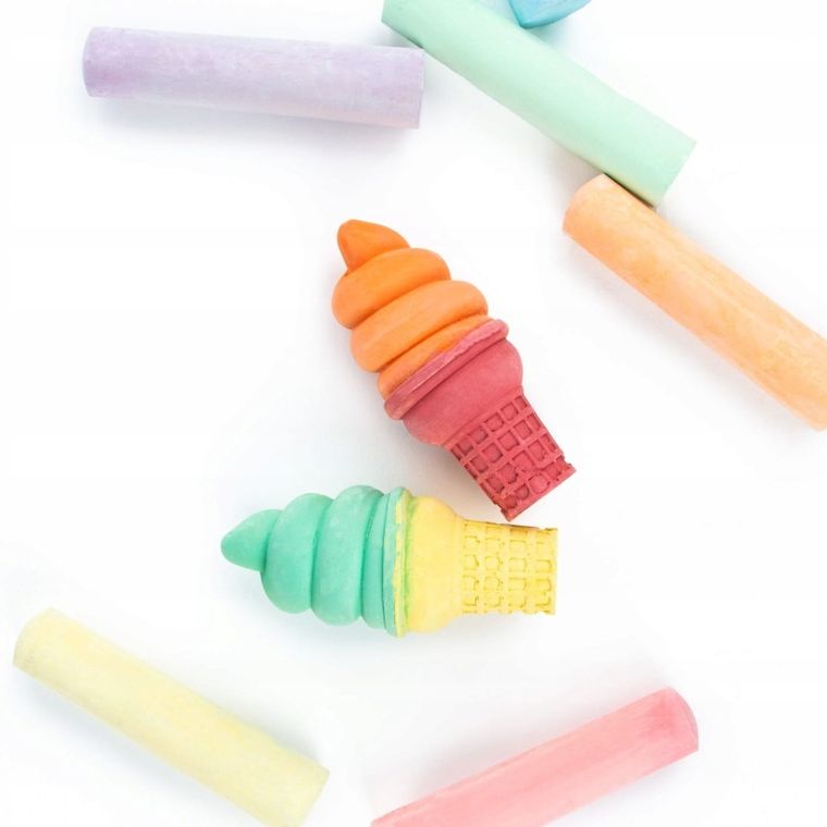 Kidea, kreda jumbo, lody włoskie, 8 elementów