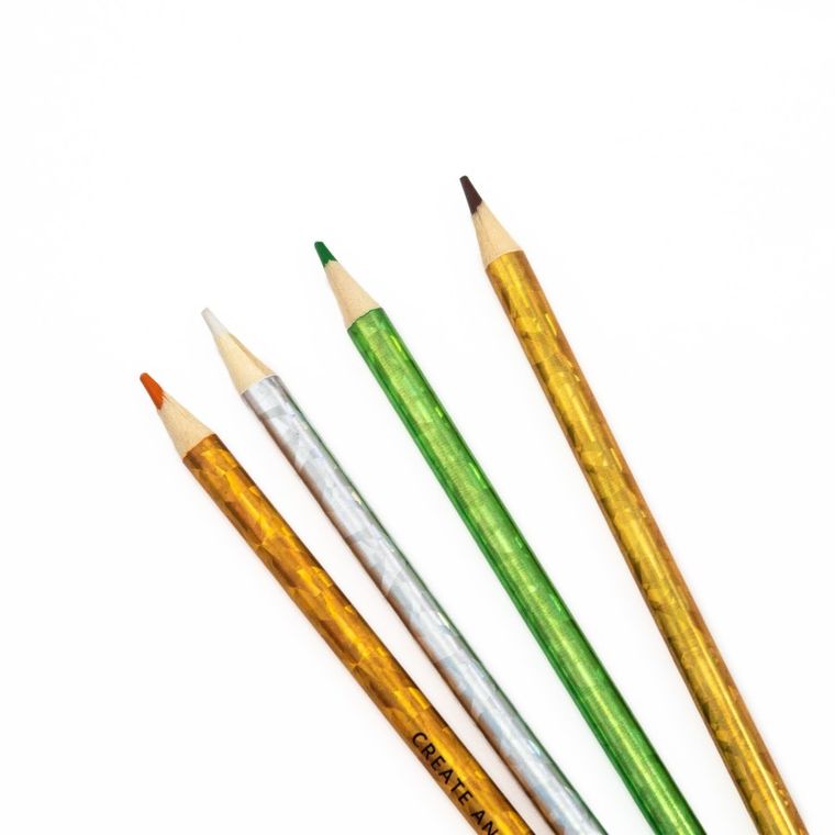 Kidea, kredki ołówkowe, holo, 12 kolorów