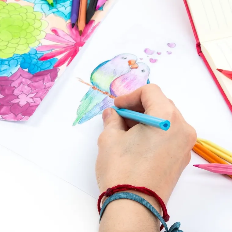 Kidea, kredki ołówkowe, serca, 12 kolorów