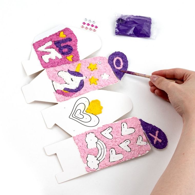 Kidea, Kreowanie po numerach, Szkatułka serce, zestaw kreatywny