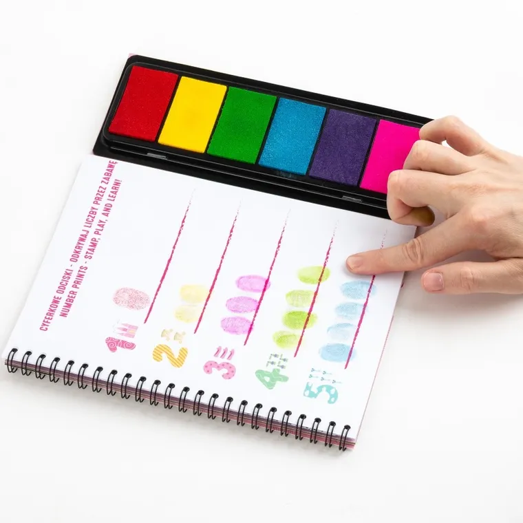 Kidea, Księżniczka, kolorowe odciski, zestaw edukacyjny