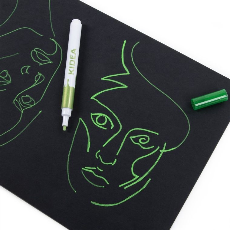 Kidea, markery brokatowe, 5 kolorów