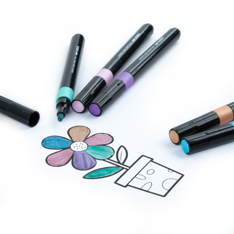 Kidea, markery, metaliczne, 5 kolorów