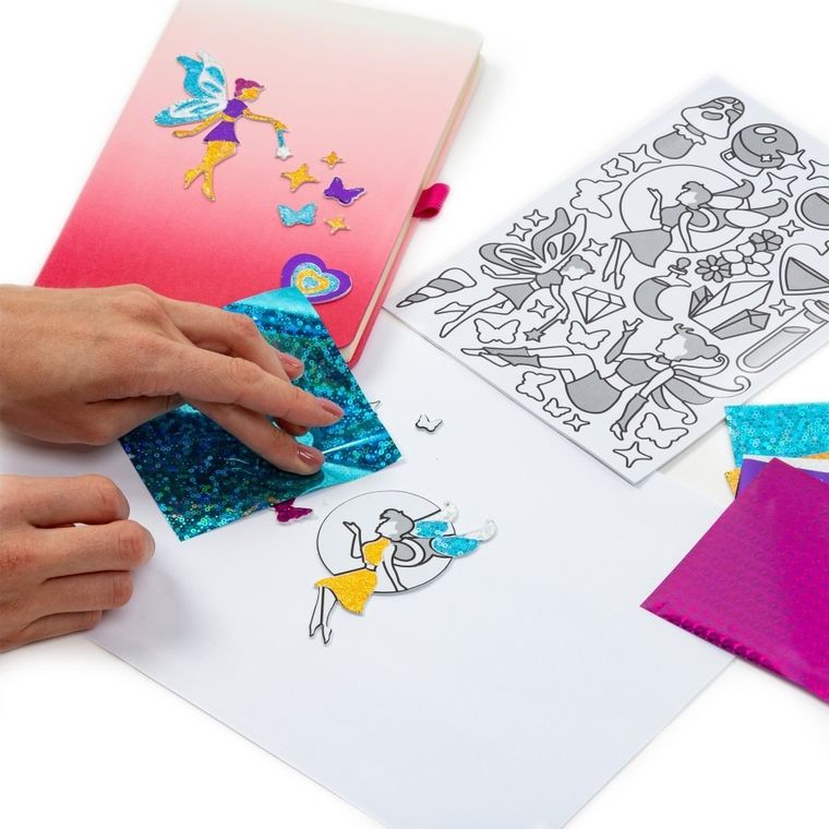 Kidea, metaliczne naklejki, zestaw kreatywny, Wróżki