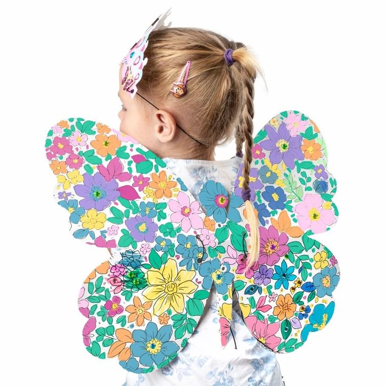 Kidea, Motyl, fantazyjne skrzydła, zestaw do kolorowania