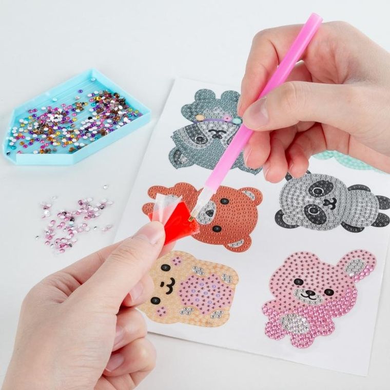 Kidea, naklejki diamentowe, Wesołe Zwierzęta