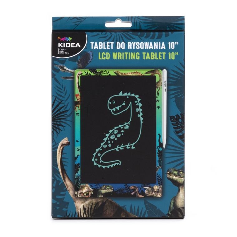Kidea, tablet do rysowania, LCD 10", dinozaury