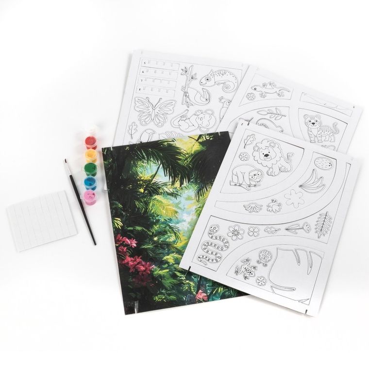 Kidea, Tajemnice tropików, obraz 3D, zestaw do malowania