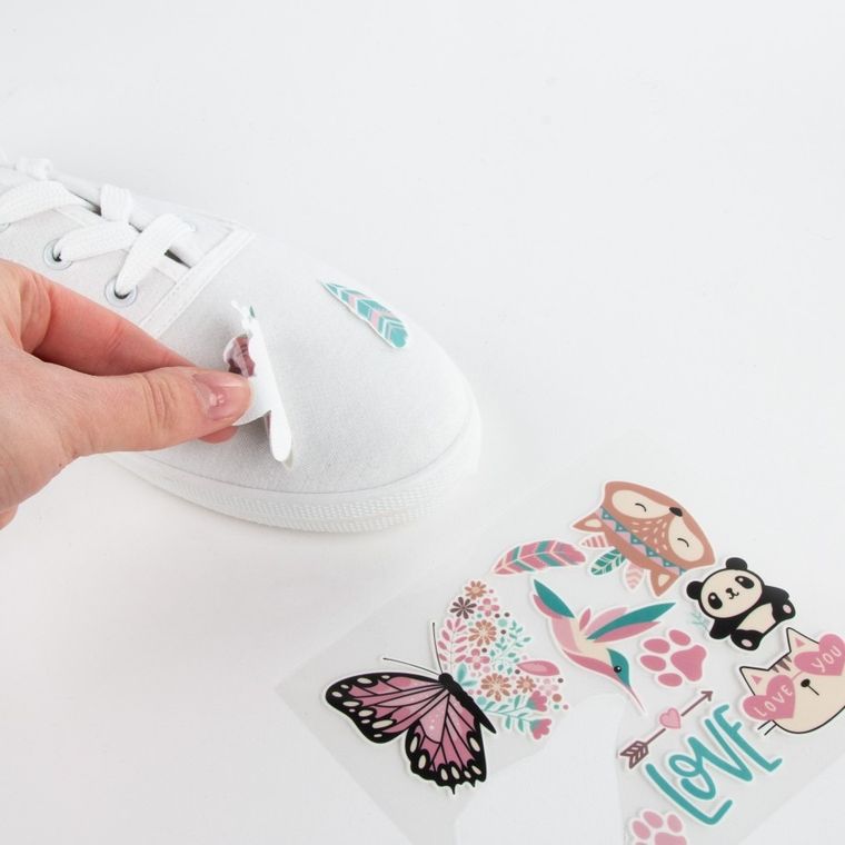 Kidea, tatuaże do obuwia, świecące w ciemności, love