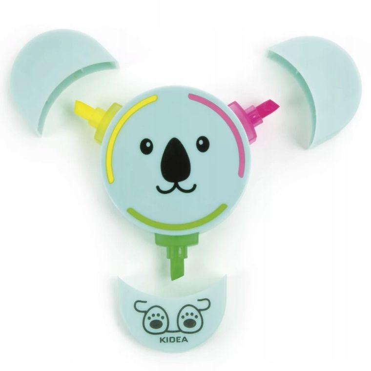 Kidea, zakreślacz, 3 kolory, 1 szt.