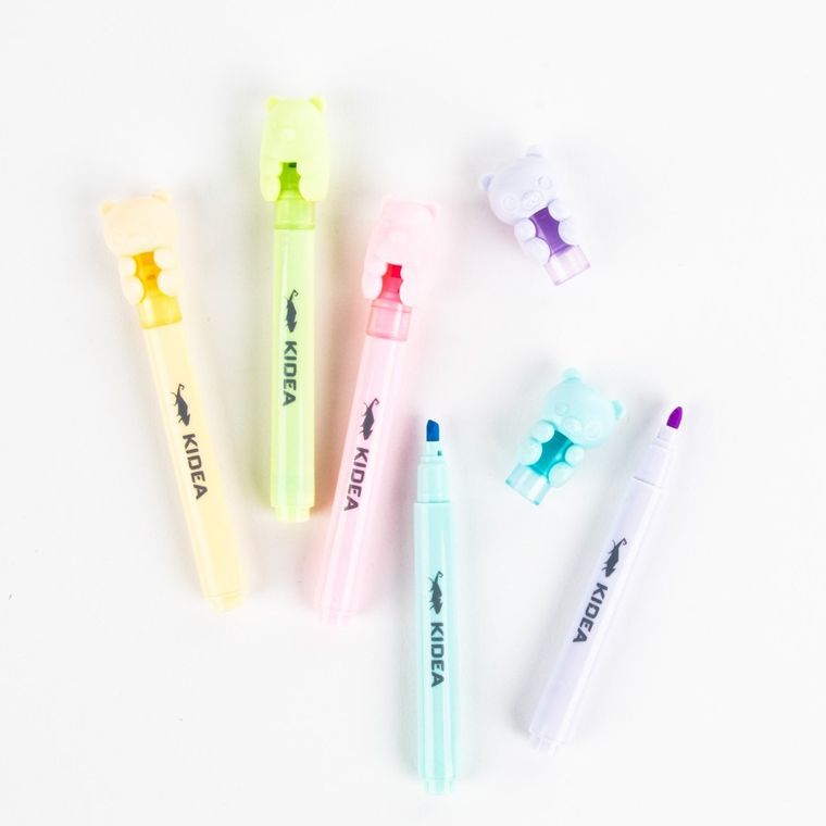 Kidea, zakreślacze, słodkie chwile, 5 kolorów
