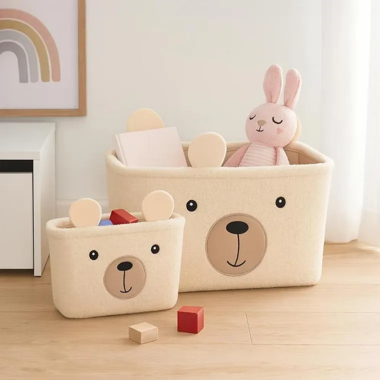 Kids Collection, Nimi, pluszowe koszyki na zabawki, 2 szt.