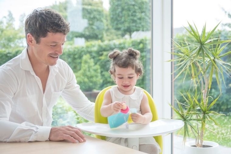 Kids Me, Food Feeder + saszetka do żywności, lawenda