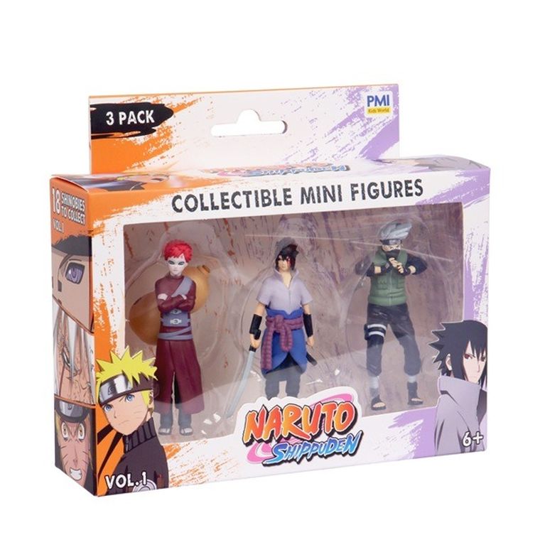 Kids World, Naruto, Shippuden, figurka kolekcjonerska, 3 szt.