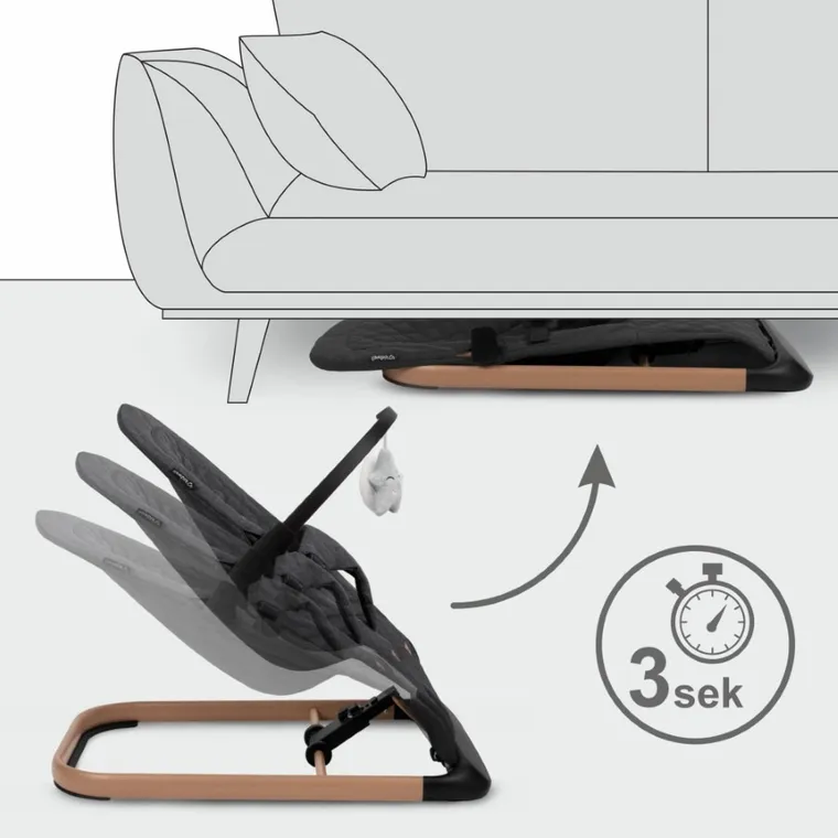 Kidwell, Laro, leżaczek bujaczek, Wooden Black