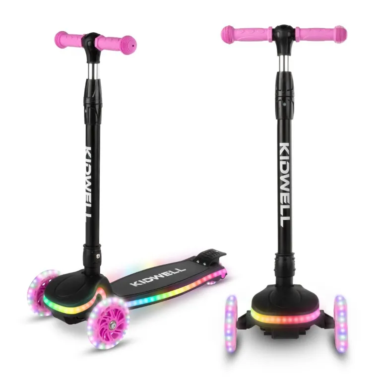 Kidwell, Lumo, hulajnoga 3-kołowa LED, balansowa, pink