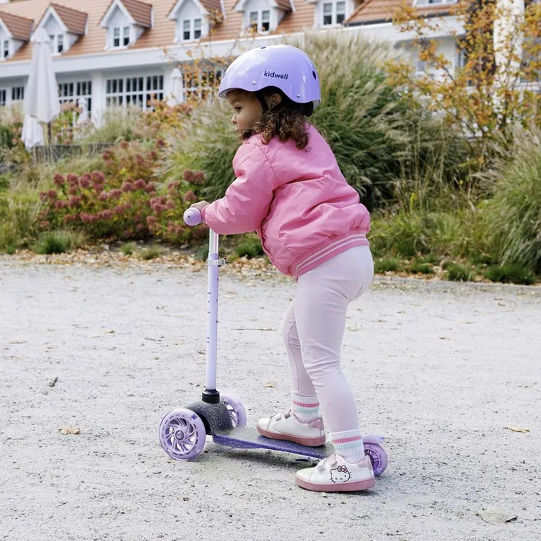 Kidwell, Uno, hulajnoga 3-kołowa LED, balansowa, fioletowa