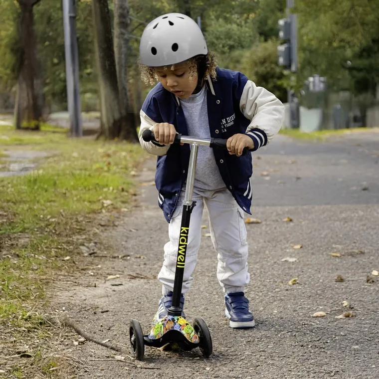 Kidwell, Uno, hulajnoga 3-kołowa LED, balansowa, kolorowa