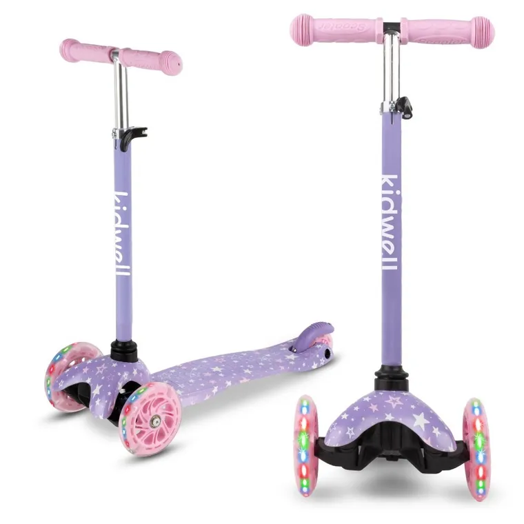 Kidwell, Uno, hulajnoga 3-kołowa LED, balansowa, stars