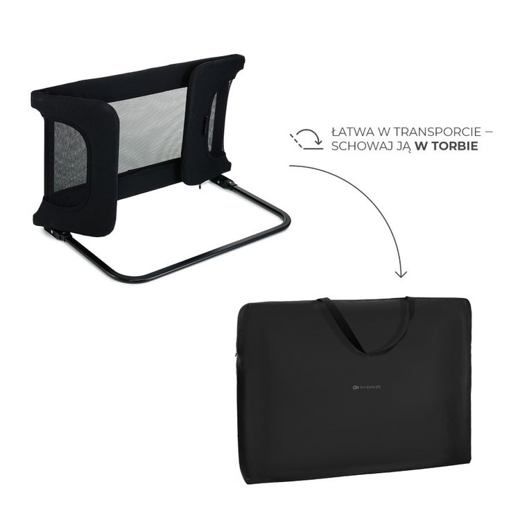 Kindekraft, Guard&Dream, barierka do łóżka, black