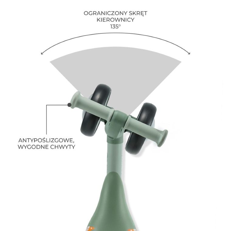 Kinderkraft, Cutie Flash, rowerek biegowy, Green