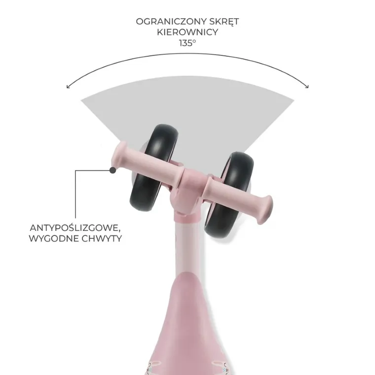 Kinderkraft, Cutie Flash, rowerek biegowy, Pink