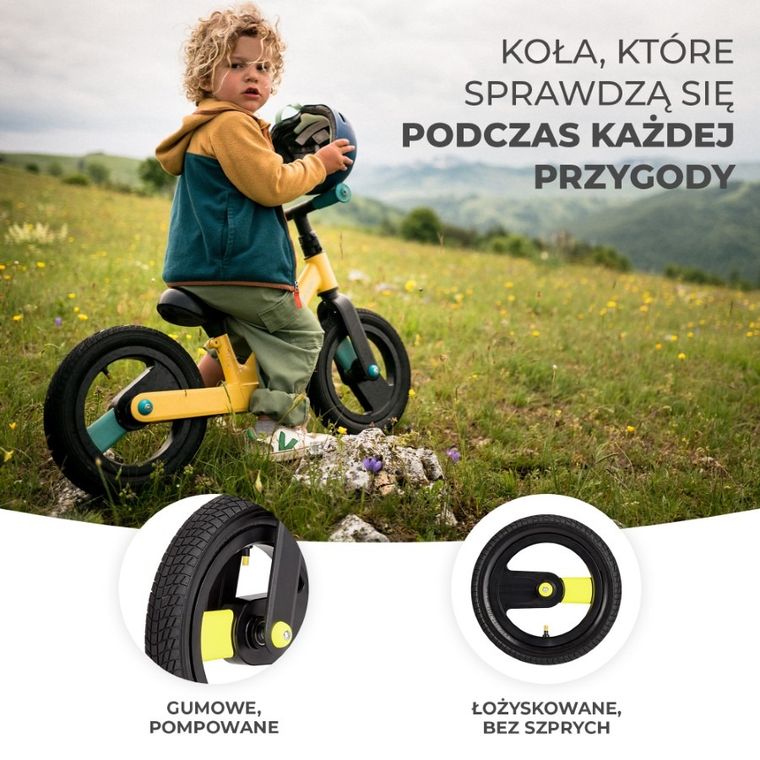 Kinderkraft, Goswift, rowerek biegowy, Yellow