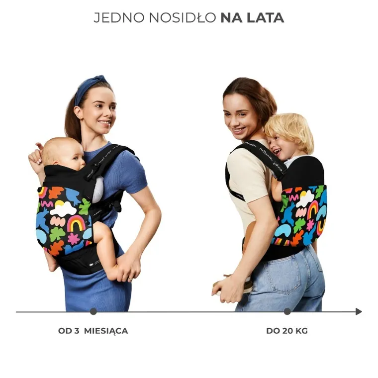 Kinderkraft, Huggy, Happy Shapes, nosidełko