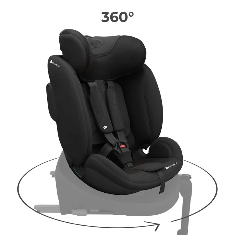 Kinderkraft, I-Fix, fotelik samochodowy, 61-150 cm, black