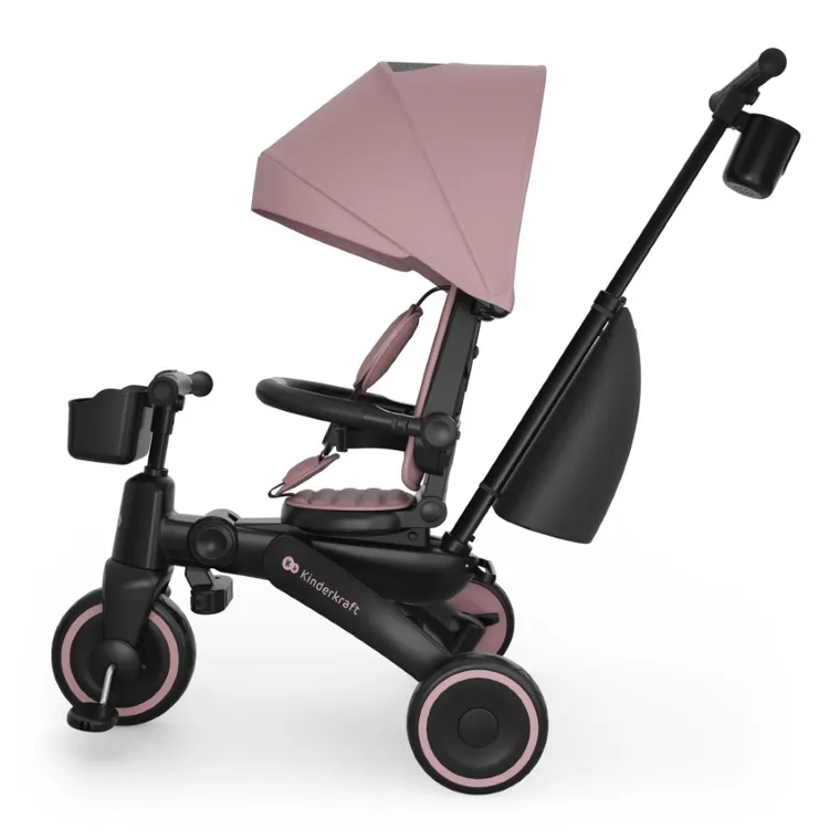 Kinderkraft, Jazz 3, rowerek trójkołowy 6w1, Pink