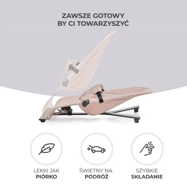 Kinderkraft, Mimi, leżaczek bujaczek, Beige