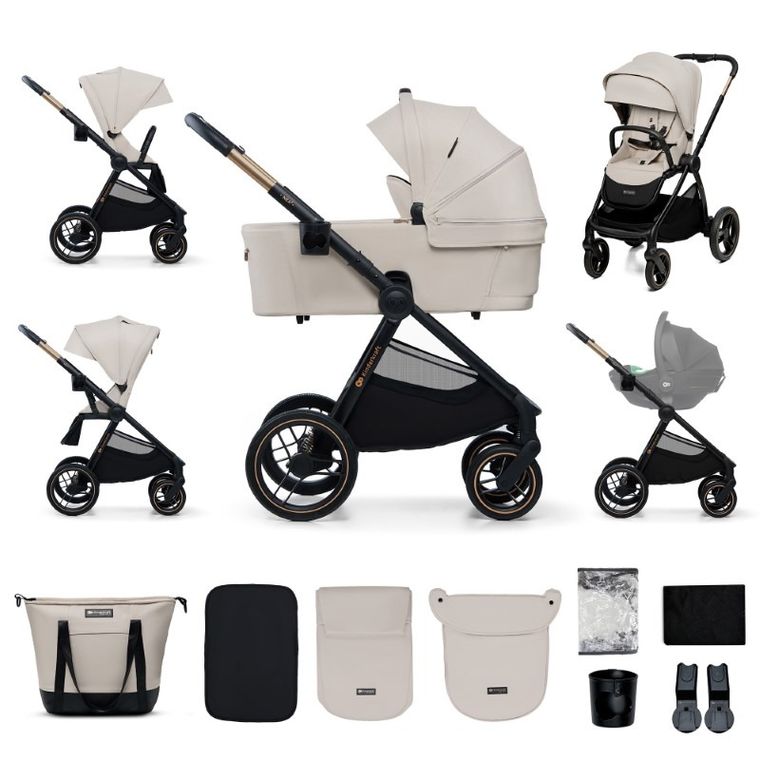Kinderkraft, Nea 2, wózek wielofunkcyjny 2w1, Soft Beige