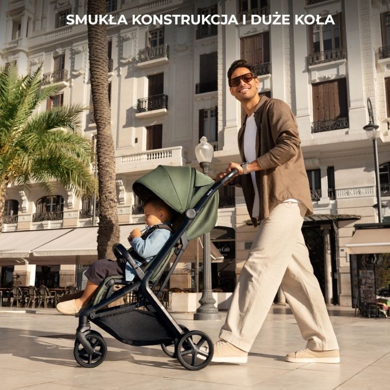 Kinderkraft, Nubi 3, wózek spacerowy, Sand Beige