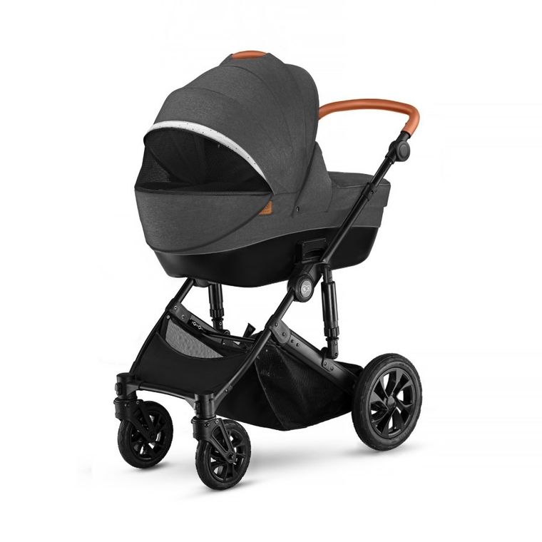 Kinderkraft, Prime, wózek wielofunkcyjny 3w1, czarny