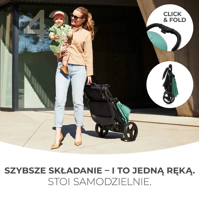 Kinderkraft, Rine, wózek spacerowy, Juicy Green