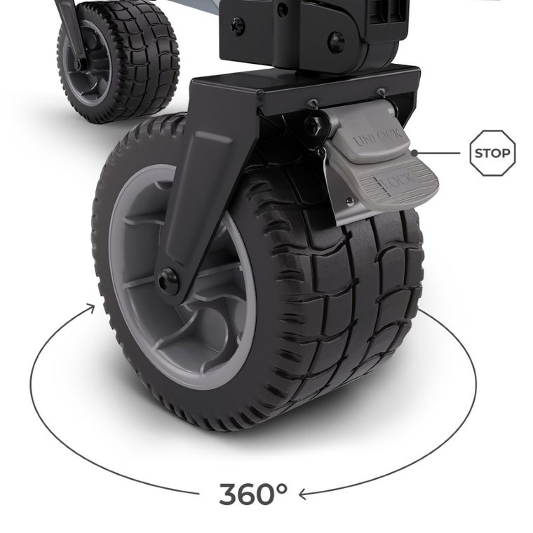 Kinderkraft, Rollster, wózek turystyczny, mystic black