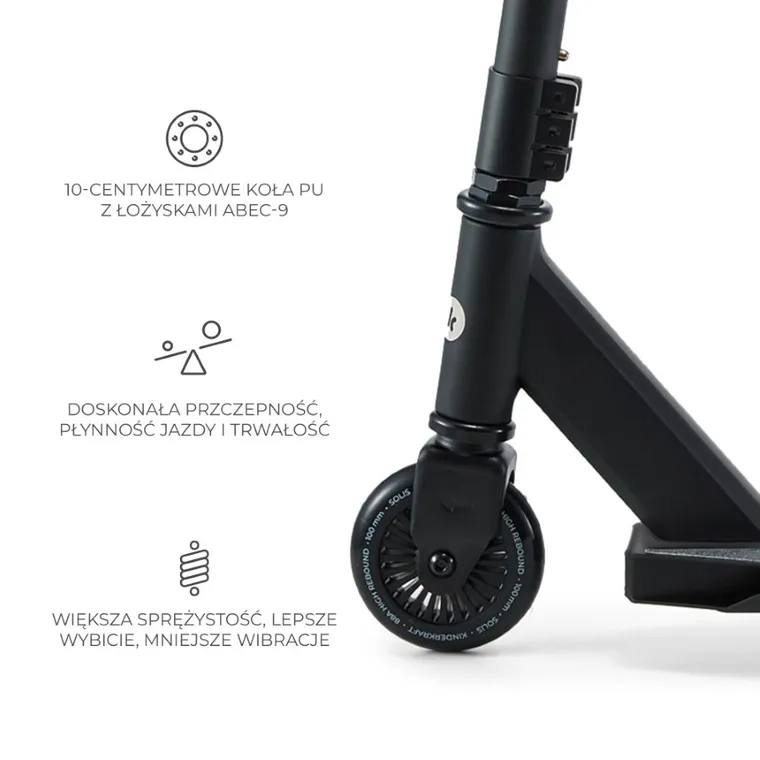 Kinderkraft, Solis, hulajnoga, Black